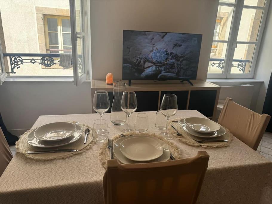 Bel Appartement, Coeur De Morlaix Bagian luar foto